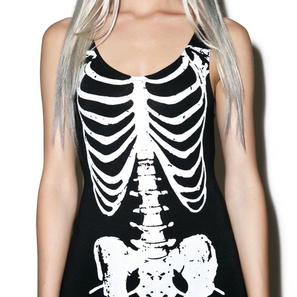 ONE SMALL LEFT! [NEW] Iron Fist Bone Deep Bodycon Dress - Picture 11 of 16